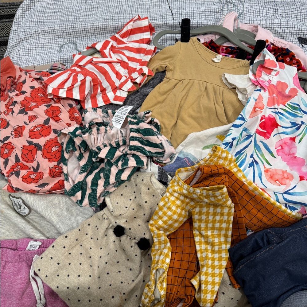 Small Shop + Name Brand Girls Clothing Lot 0-3m up to 3T